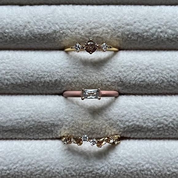 Enamel Stacking Rings | Anthropologie - Picture 1 of 6